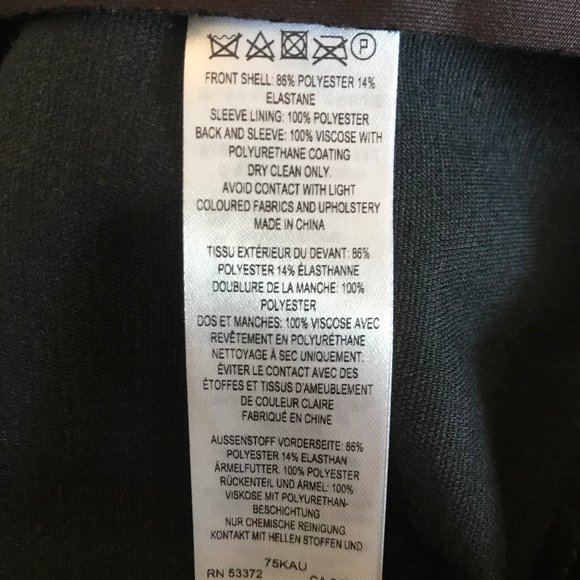 NWT French Connection Black Mixed Media Jacket XS - Picture 7 of 11